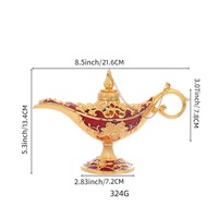 2024 rétro Aladdin légende lumière magique génie souhaitant lanternes Pot classique Costume accessoires lampe maison table décor artisanat affichage