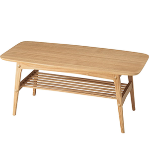 Bamboo <b>Coffee</b> <b>Table</b> With Storage Shelf Tea <b>Table</b> - Product Image 1
