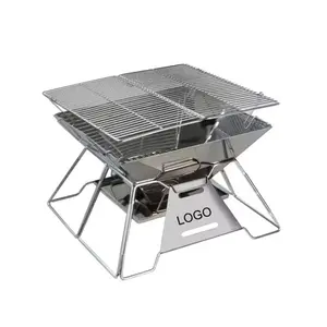 Collapsible Camp Stove For BBQ Grills