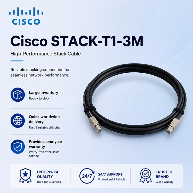 STACK-T1-3M Catalyst 9300 Series Switch Stack Cable