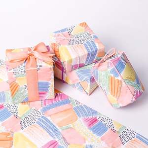 Wholesale High Quality <b>Birthday</b> Tissue <b>Rolls</b> Brush Stroke Block Packaging <b>Wrapping</b> <b>Paper</b> <b>Roll</b> Uperior Craftsmanship - Product Image 3