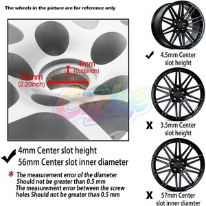 TAPA CENTRAL DE RUEDA TAPÓN CUBIERTA LLANTA SilverSet de 4 Centro negro Cromo 52960-38300 52960-3K210 52960-3K250 Se adapta a cada modelo de automóvil - Product Image 5