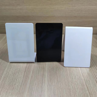 Schwarz-Weißer Blanko NFC-Displayständer mit QR-Code, Acryl-Klapptischhalterung 213 NFC-Menüständer