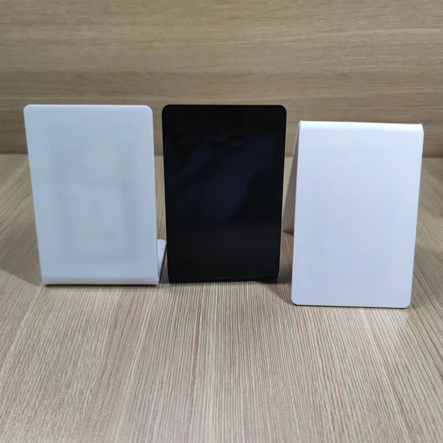 Black White Blank NFC Display Stand Hubs QR Code Acrylic Folded Table NTAG 213 NFC Menu Stand