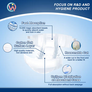 Tarifa gratis Super Absorbente Rendimiento Japonés Adulto Pañal Ultra Grueso Tamaño grande Característica impresa para mujeres - Product Image 3