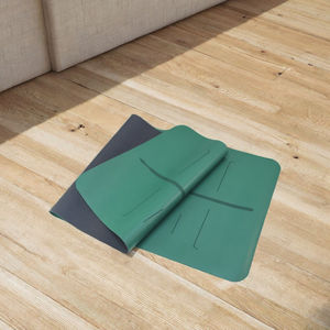 Tapete de Yoga Ecológico Biodegradable Universal de TPE Grueso Personalizado con Línea Láser de 4 mm, Correa de Transporte Impermeable y Sostenible - Product Image 3