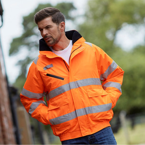High Visibility Safety <b>Jacket</b> HVP209 Waterproof Reflective Workwear For Autumn Winter Outdoor Use - Product Image 3