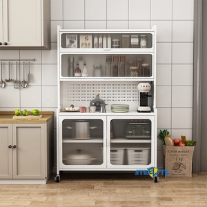 Armario de Almacenamiento de Cocina de Metal de 5 Niveles Personalizado de Fábrica <span class=keywords><strong>Steelite</strong></span>, Diseño Ecológico, Estante Utilitario, Librería, Estante para Microondas - Product Image 1