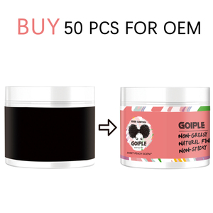 Изготовленным на заказ логосом 150G персиковый запах край Крем гель для 4C волосы от частной марки длительную фиксацию противозавывающая светящийся воск для укладки волос контрольные края - Product Image 3