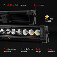Barra de Luces LED RGB para Techo Todoterreno, Barra de Luces LED de 32 Pulgadas para Camioneta, Accesorios para Can-Am Maverick X3 UTV Side by Side RZR