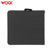 Table pliante WOQI, table pliable avec poignée de transport, pieds en acier, table utilitaire portable pour fêtes, événements, extérieur, camping