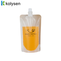 Sac de liquide de bec personnalisé écologique 250ml/200ml/100ml enfants barrière en aluminium PE jus de fruits pochette bouchon de l'emballage de l'eau