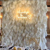 Toile de fond florale 3D de haute qualité, blanche et noire, avec plumes et fleurs, rideau enroulable pour mariage, fête, remise de diplôme, Pâques