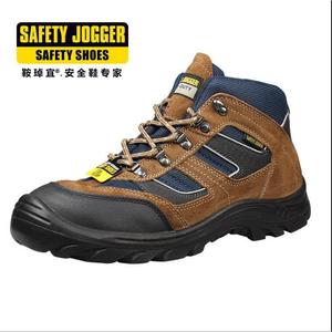 รองเท้าเซฟตี้ Safetyjogger ป้องกันการกระแทก ป้องกันการเจาะทะลุ ป้องกันไฟฟ้าสถิตย์ กันลื่น ทนน้ำมัน  หน้าผ้าหนังวัว หัวเหล็ก - Product Image 1