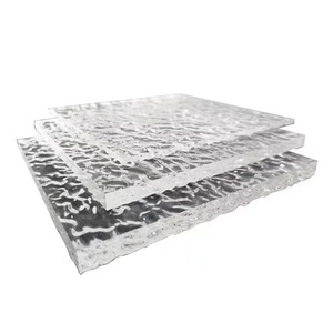 Plaque en plexiglas acrylique effet ondulations d'eau, texture pierre, colorée et transparente, pour la décoration de portes d'armoires - Product Image 2
