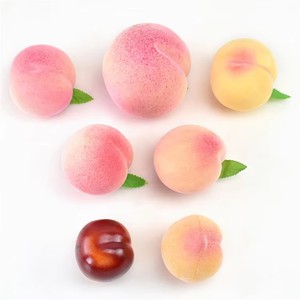 Pesca Artificiale Realistica con Peluria, Simulazione Fedele alla Realtà, Pesca <span class=keywords><strong>Rosa</strong></span> Finta per Oggetti di Scena Fotografici e Decorazioni Cucina - Product Image 6
