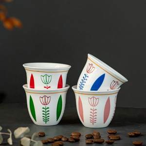 Set di 6 Tazzine da Espresso <span class=keywords><strong>a</strong></span> Forma di <span class=keywords><strong>Tulipano</strong></span>, Tazze da Caffè in Ceramica Araba Libanese, Tazzine Decorative per Latte e Tè, Idea Regalo - Product Image 6