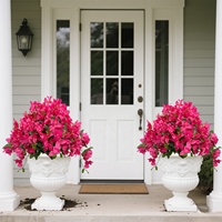Arbre artificiel de bougainvillier quatre saisons pour extérieur, fleurs en soie sur pied pour jardin, patio, cour, aménagement paysager et décoration intérieure