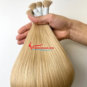 La mejor opción de producto Color recto extensiones de cabello a granel 100% cabello humano vietnamita crudo precio al por mayor - Product Image 1