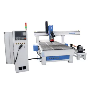 חם למכירה עץ תחריט גילוף מכונת חיתוך 4 ציר atc נתב cnc עם ציר סיבובי