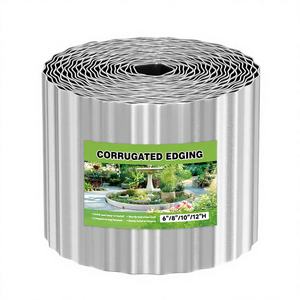 Kit de Borde Rectangular de Acero CORTEN Natural de 8'*50' para Jardín, Ecológico, para Plantas y Césped, sin Necesidad de Excavación - Product Image 1