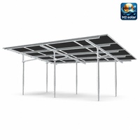 Système de montage solaire H2 Solar à vis de terre haute résistance Q235B, poteau en acier pour support solaire