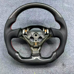 Volante Ergonomico in Pelle e Fibra di Carbonio Sportivo per <span class=keywords><strong>VW</strong></span> B8 <span class=keywords><strong>Polo</strong></span> MK6 ID.4 Atlas Atlas Cross Sport - Product Image 1