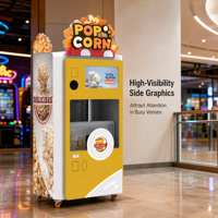 Distributeur automatique de pop-corn, machine commerciale en libre-service, kiosque à snacks pour cinéma