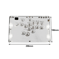 Manette Mini Portable Hitbox pour Console, Conception à Grands Boutons, Mécanique USB PC pour Jeux de Combat d'Arcade PS4 PS5, Version Anglaise