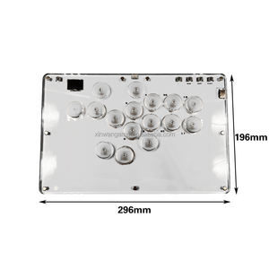 Mini Controlador Portátil Tipo Hitbox con Botones <span class=keywords><strong>Grandes</strong></span> de Diseño Mecánico USB para PC, PS4, PS5 y <span class=keywords><strong>Juegos</strong></span> de Lucha Arcade en Inglés - Product Image 2