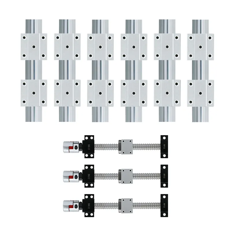 긴 수명 cnc 볼 스크류 16mm SBR16 및 sfu1605-400 1200 1200mm 피치 5 중국에서 3d 프린터