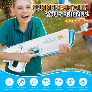 Pistolet à eau électrique à recharge automatique pour l'été, plage, jardin, extérieur, batterie rechargeable, grande capacité, jouet - Product Image 2
