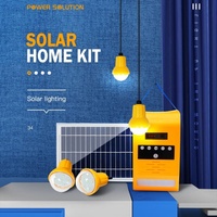 Système d'énergie solaire portable mini 20W pour la production d'électricité domestique et les kits d'éclairage LED intérieur