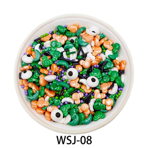 Décorations de gâteau d'<span class=keywords><strong>Halloween</strong></span> 100g Globe oculaire et lune comestibles arrose ingrédients halal de sucre solide dans l'emballage de bouteille et de sac - Product Image 2