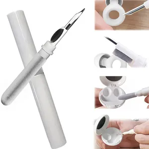 Haute qualité portable 2 en 1 éponge de flocage douce outils de brosse de nettoyage stylo de nettoyage pour bouchons d'oreilles