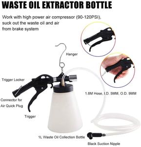 VIKTECブレーキブリーダーキット、詰め替えボトル付き空気圧ブレーキ液油抽出器オートバイトラック用<span class=keywords><strong>4</strong></span>マスターシリンダーアダプター - Product Image 6