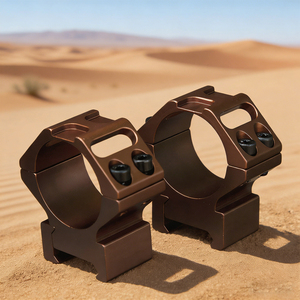 Anillas de Montaje para Visor BANGBANG, 30 mm, para Riel de 20 mm, Altura Central de 1 pulgada (Marrón) - Product Image 1