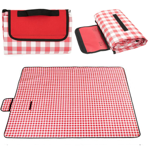Grande couverture de pique-nique pliable et portable à carreaux, douce, séchage rapide, tapis de plage durable pour le camping, le pique-nique et la plage - Product Image 6