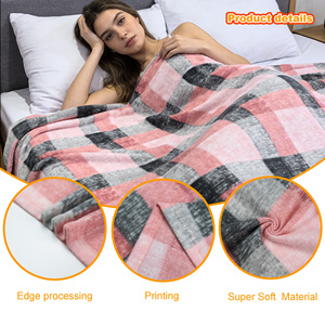 Mantas <span class=keywords><strong>de</strong></span> Polar Súper Suaves con Diseño <span class=keywords><strong>de</strong></span> Impresión Personalizada al por Mayor, Manta Delgada Enrollable <span class=keywords><strong>para</strong></span> Cama o Sofá - Product Image 2