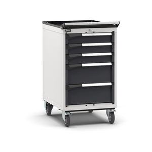 Fami Master <b>tool</b> <b>trolley</b> with 5 two-tone adjustable-extension drawers, 561x726x1022mm - Product Image 1