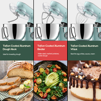 Mélangeur professionnel sur socle de cuisine à domicile 1800W avec tête inclinable planétaire 7L 8L comprend un accessoire de bol à mélanger