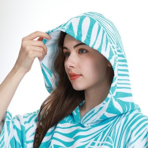 Impermeável Surf Changing Robe Outdoor Coat Fleece Forrado Jacket Mantendo Quente Seco Oversized Poncho Coat para Natação Surf - Product Image 6