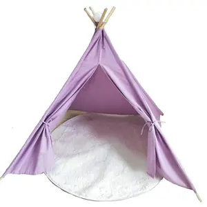 Tente tipi en bois massif détachable pour enfants, jouet, intérieur, extérieur, Portable, tente tipi
