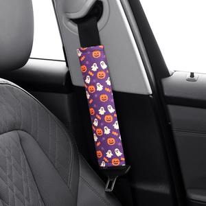Funda Personalizada para Correa de Hombro de Coche, Diseño Navideño Único, Almohadilla de Cinturón de Seguridad Colorida y Moderna para Oliver - Product Image 4