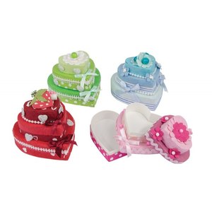Faveurs de fête en carton multicolores en forme de cœur et de gâteau pour ajouter une touche amusante à votre événement ! - Product Image 2