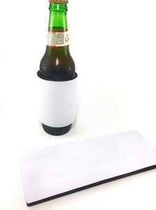 Neoprene Blank White Slap Can Cooler Wrap Snap on Beer <b>Bottle</b> - Product Image 2