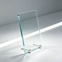 Verre ultra-clair de qualité supérieure pour usage électronique, surface plate et lisse, personnalisable pour plaque de protection d'instrument