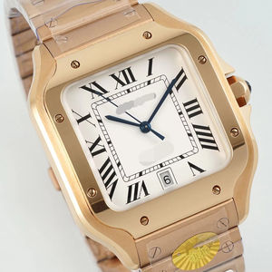 Reloj de Cuarzo con Letras Romanas y Diamantes Cuadrados, Correa de Acero, Personalizado y Elegante para Mujer, Últimas Tendencias - Product Image 1