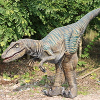 Costume de dinosaure Velociraptor réaliste sur mesure en acier grandeur nature pour adultes, utilisation en intérieur/extérieur, parc à thème d'aventure