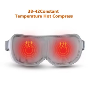 Masseur oculaire vibrant chauffant électrique, 4 vitesses, compresse chaude, soulagement de la fatigue, massage des yeux avec mode musique Bluetooth - Product Image 3